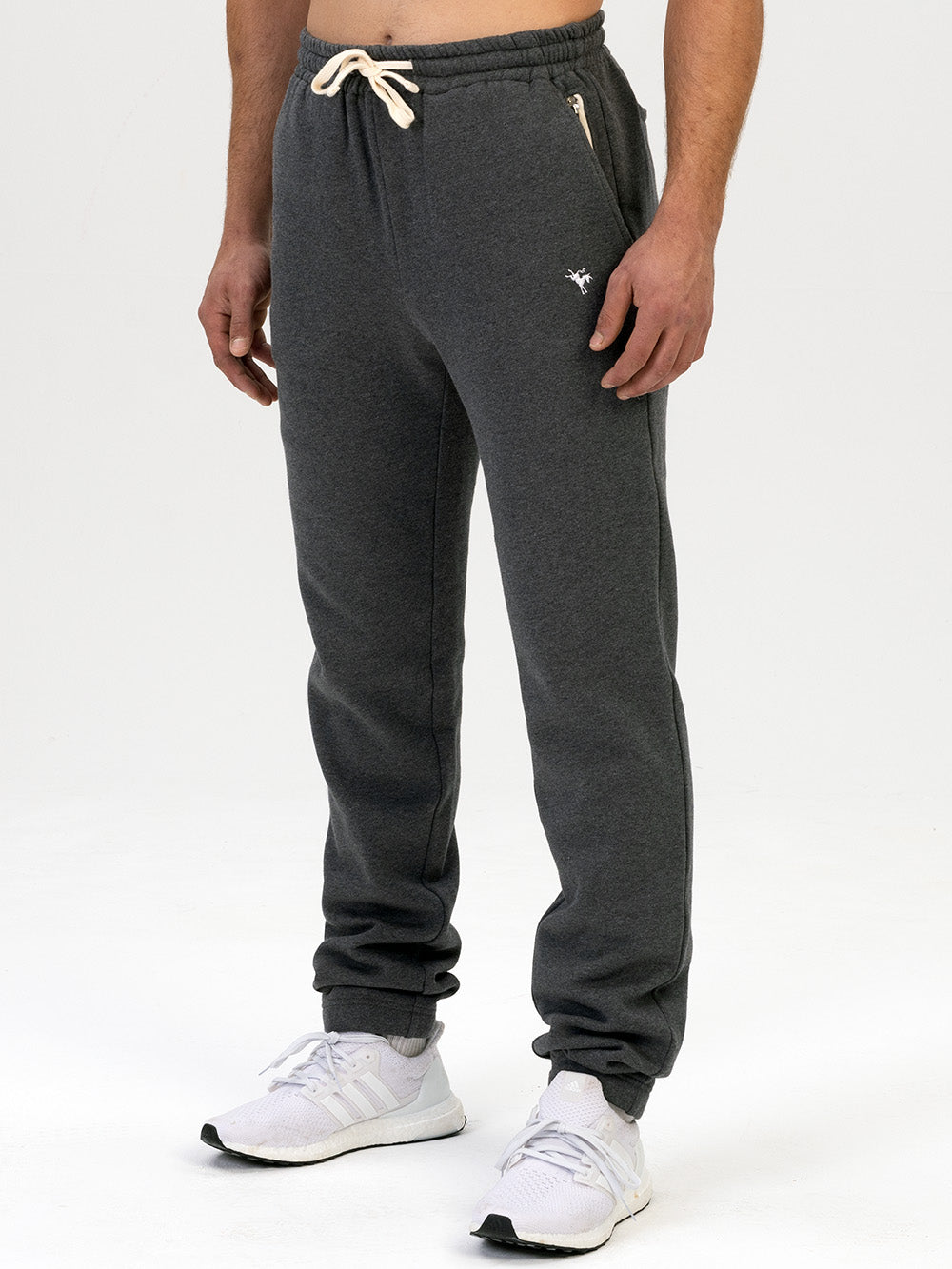 dark grey organic cotton joggers